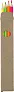  Wooden highlighter pencil set Kaden