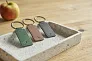 Sabrina Apple leather and PU keychain 