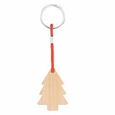 Bamboo keyring, Christmas pattern
