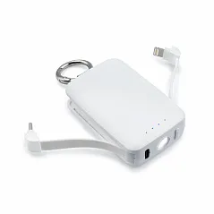 prijenosna baterija s karabinerom i svijetlom 1W, 4.000 mAh