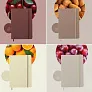  Notebook approx. A5 made from recycled cardboard and fruit paper