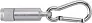 TRACY Aluminium mini torch with carabiner