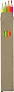  Wooden highlighter pencil set Kaden