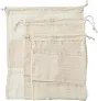 Adele Set of three reusasable cotton mesh produce bags