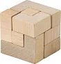 Amber drvena puzzle kocka