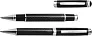 Ziva Carbon fibre and brass writing set