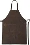 Nori Split leather apron 