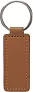 Sabrina Apple leather and PU keychain 