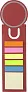  Cardboard bookmark Clay
