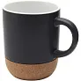 Billie 300 ml ceramic mug with cork details and matt finish