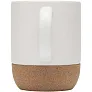 Billie 300 ml ceramic mug with cork details and matt finish
