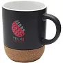 Billie 300 ml ceramic mug with cork details and matt finish