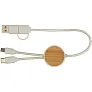 Chechia 5u1 kabel za sinkronizaciju podataka i brzo punjenje 27W od reciklirane plastike s detaljima od bambusa