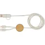 Chechia 5u1 kabel za sinkronizaciju podataka i brzo punjenje 27 W od reciklirane plastike s detaljima od bambusa
