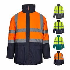 Two-tone 4-in-1 parka (180g/m²), in polyester (100%) with PU coating