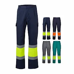 Dvobojne hlače, od kepera (190g/m²), pamuka (20%) i poliestera (80%)