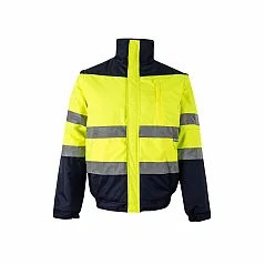 Two-tone padded jacket (180g/m²) in polyester (100%), with PU coating