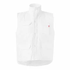 Multi-pocket padded vest (220g/m²), in polyester (100%)