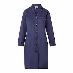 Long sleeve twill smock (175g/m²), in cotton twill (35%) and polyester (65%)