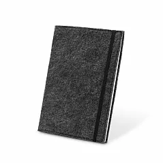 A5 notepad with recycled felt cover (100% rPET) and lined pages