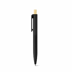Recycled ABS (100% rABS) ballpoint pen with bamboo button