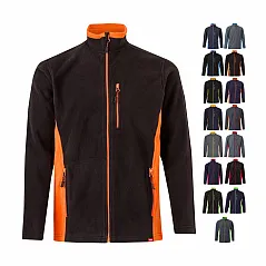 Two-tone fleece jacket (220g/m²) in polyester (100%)