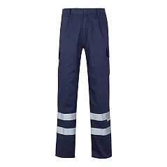 Multi-pocket twill trousers (200g/m²), in cotton (35%) and polyester (65%)