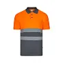 VL CUPID Two-tone bird-eye polo shirt (160g/m²) with short sleeves, in polyester (100%)