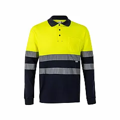 Dvobojna piqué polo majica (150g/m²) s dugim rukavima, od pamuka (55%) i poliestera (45%)