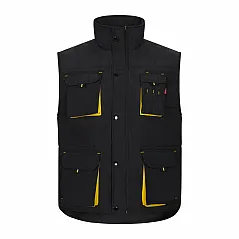 Padded vest, two-tone, multi-pocket (120g/m²), in polyester (100%)