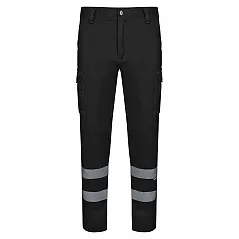 Multi-pocket stretch trousers (240g/m²), in cotton (46%), EME (38%) and polyester (16%)