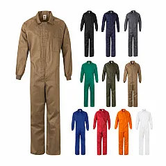 Twill jumpsuit (200g/m²), in cotton (35%) and polyester (65%)