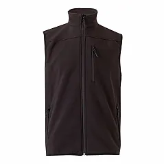 Soft shell vest (280g/m²), with polar lining, in polyester (94%) and elastane (6%)