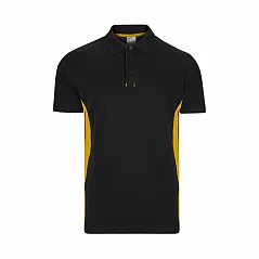 Two-tone piqué polo shirt (180g/m²), short sleeve, in cotton (60%) and polyester (40%)
