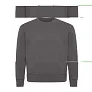  Iqoniq Kruger unisex opušteni pulover od recikliranog pamuka - iqoniq