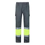 VL POSEIDON LARGE Two-tone multi-pocket twill trousers (210g/m²), in cotton (20%) and polyester (80%)