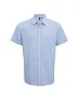  MEN'S SHORT SLEEVE GINGHAM COTTON MICROCHECK SHIRT - Premier