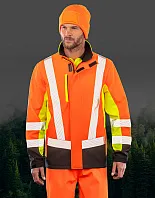 reciklirani troslojni sigurnosni softshell s tri boje i pogodan za tisak - Result Recycled
