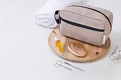 recycled canvas cosmetic bag