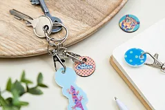 trolley coin keyring