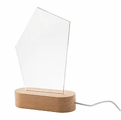 LED light trophy, pentagon
