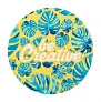 CreaFelt Drink Plus RPET felt coaster, circle