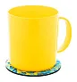 CreaFelt Drink Plus RPET felt coaster, circle