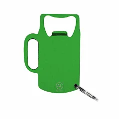 Keyring, recycled aluminium bottle opener