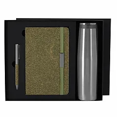 Gift set, thermos 500 ml, notebook approx. A5, ball pen, gift box