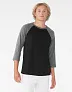  Unisex bejzboj majica s 3/4 rukavima - Bella+Canvas