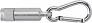 TRACY Aluminium mini torch with carabiner