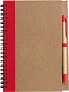 Stella Wire bound notebook with ballpen. 