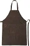 Nori Split leather apron 
