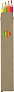  Wooden highlighter pencil set Kaden